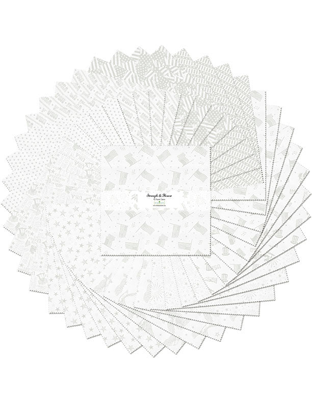 Strength & Honor || 10" Karat Crystals (Layer Cake / 10" Stack) 42 pre-cut squares