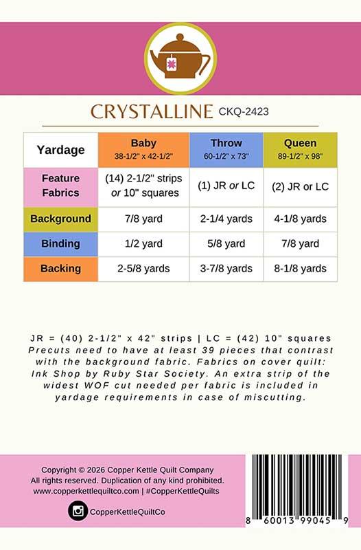 Crystalline by Copper Kettle Quilt Company