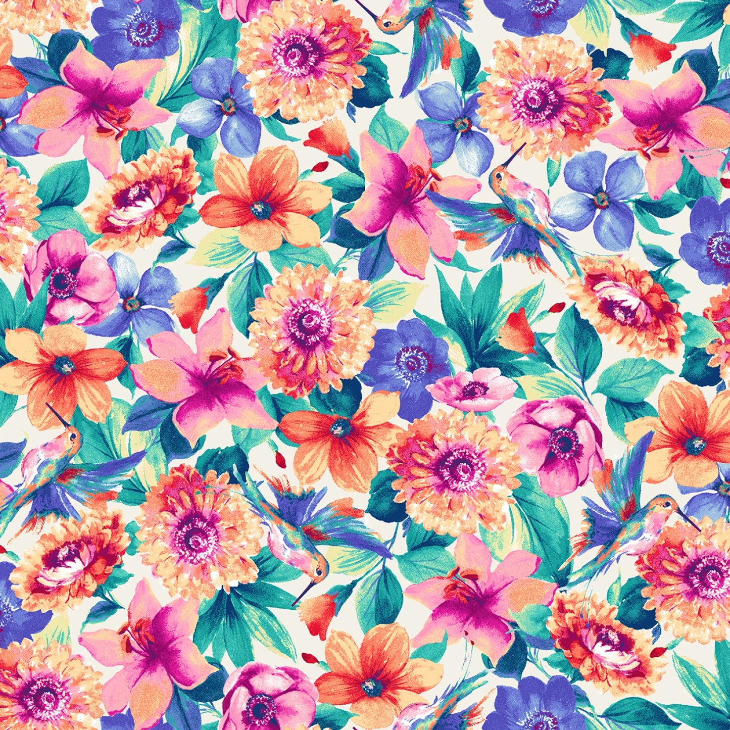 Summer Buzz || Cream Large Floral