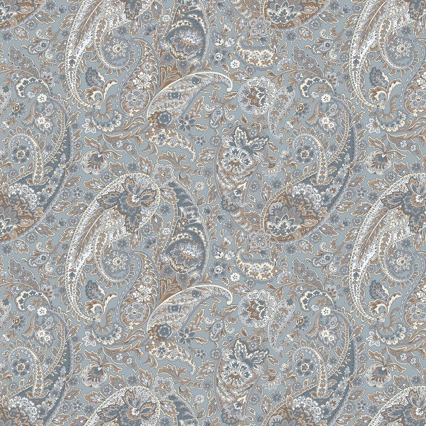 Meadow Blush || Blue Paisley