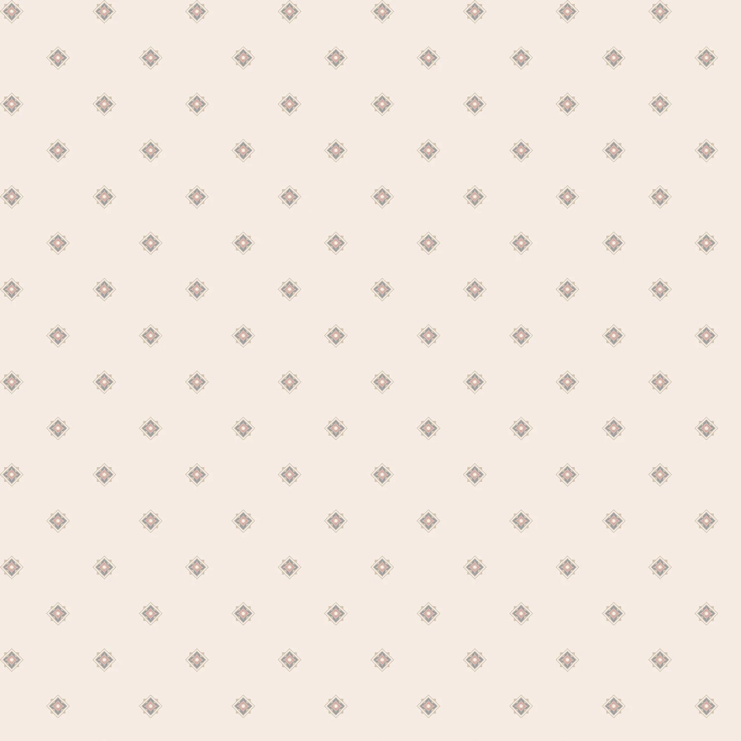 Meadow Blush || White Geo