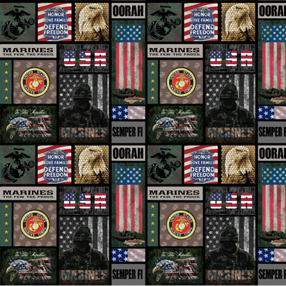 Marines || Camo Flag Block || Multi