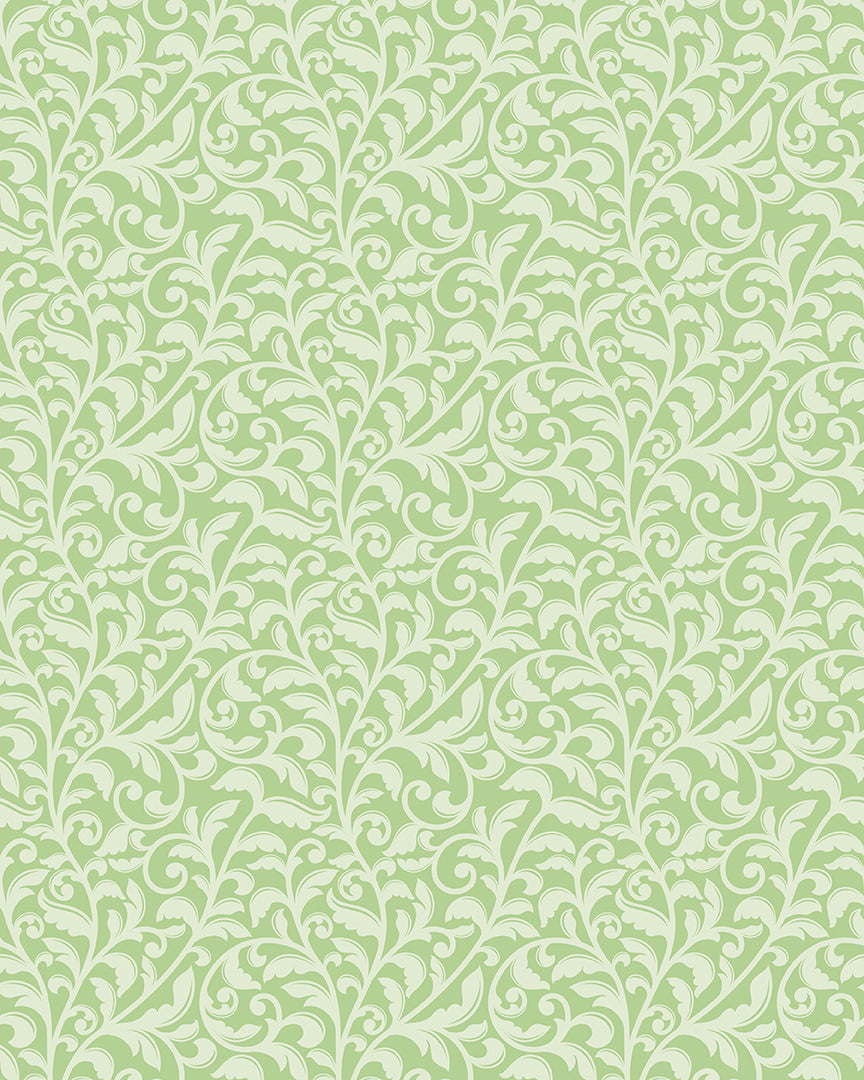 Garden Tea || Scroll Green