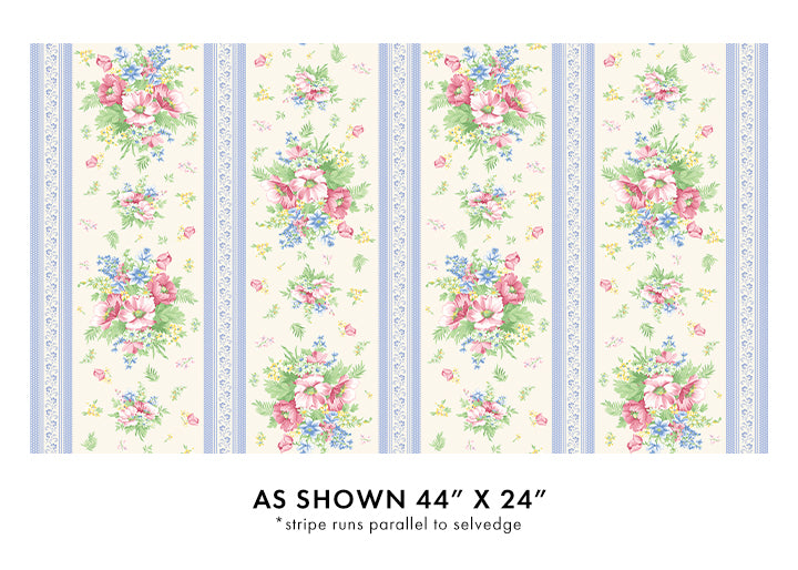 April's Garden || Charming Stripe || Cream