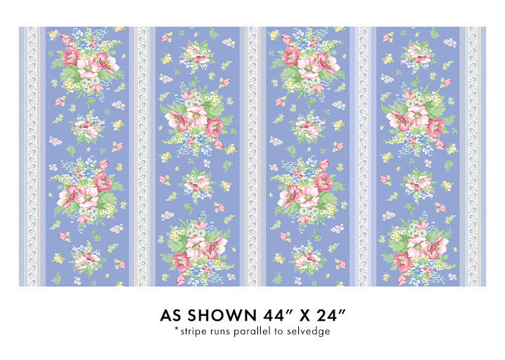 April's Garden || Charming Stripe || Blue