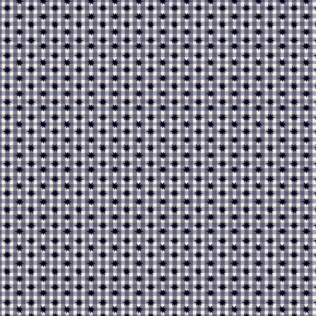 Love and Stitches || Meadow Star Gingham || Licorice