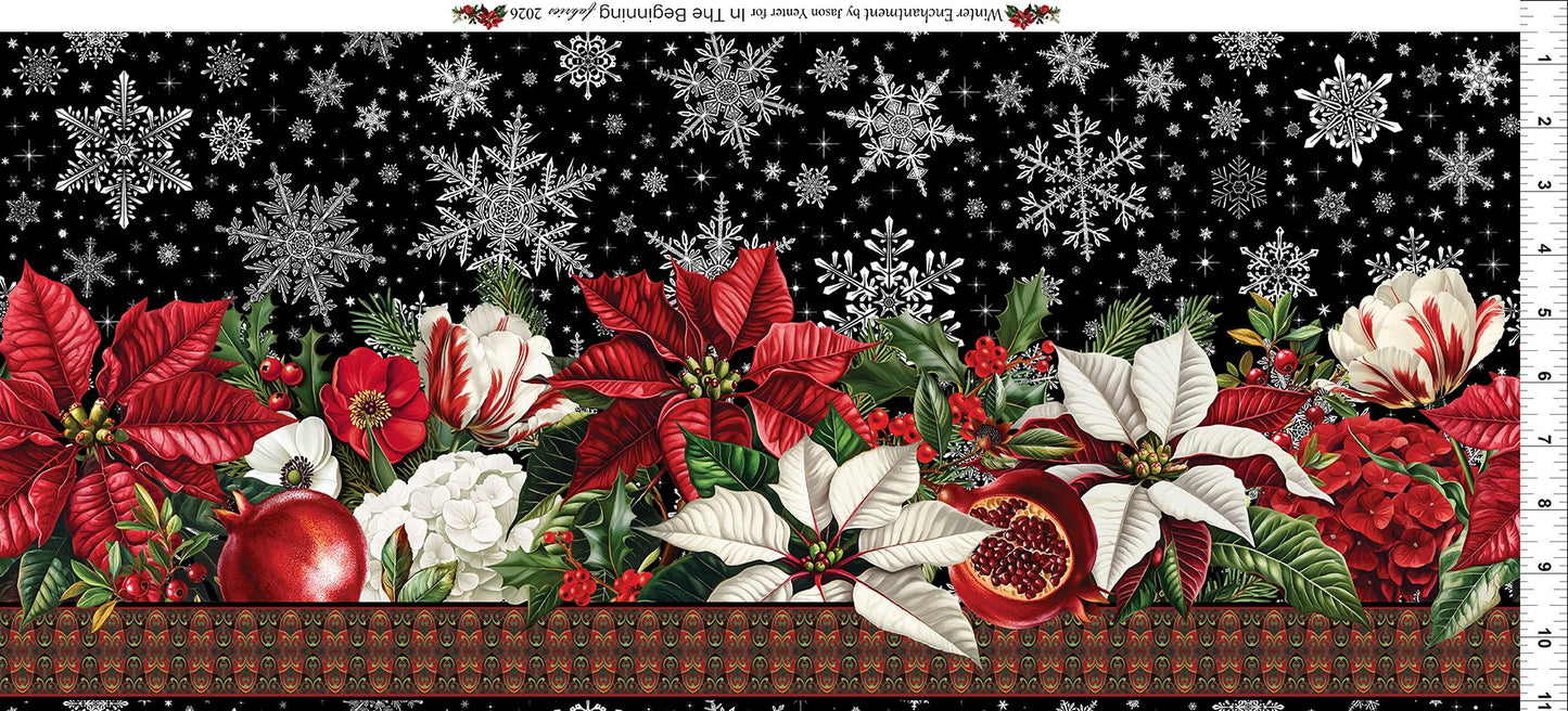 Winter Enchantment || Border || Black