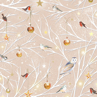 Woodlland Wonder || Birds & Branches || Taupe