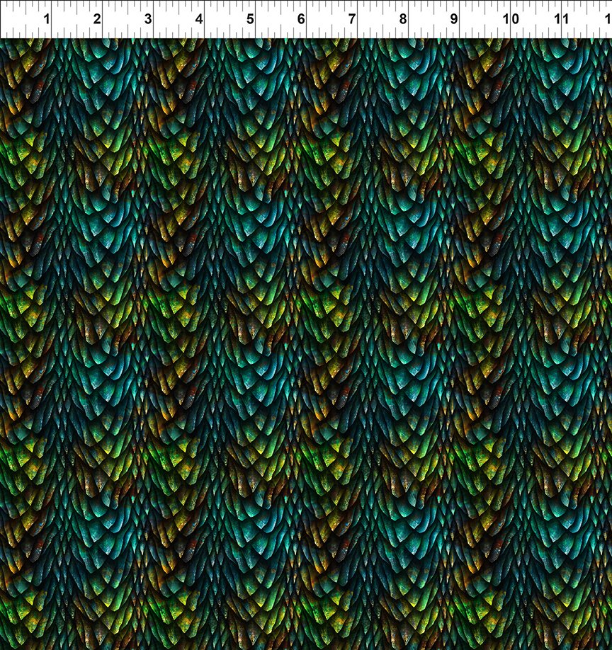 Dragons - Emerald Reign || Dragon Scales || Green Multi / Emerald