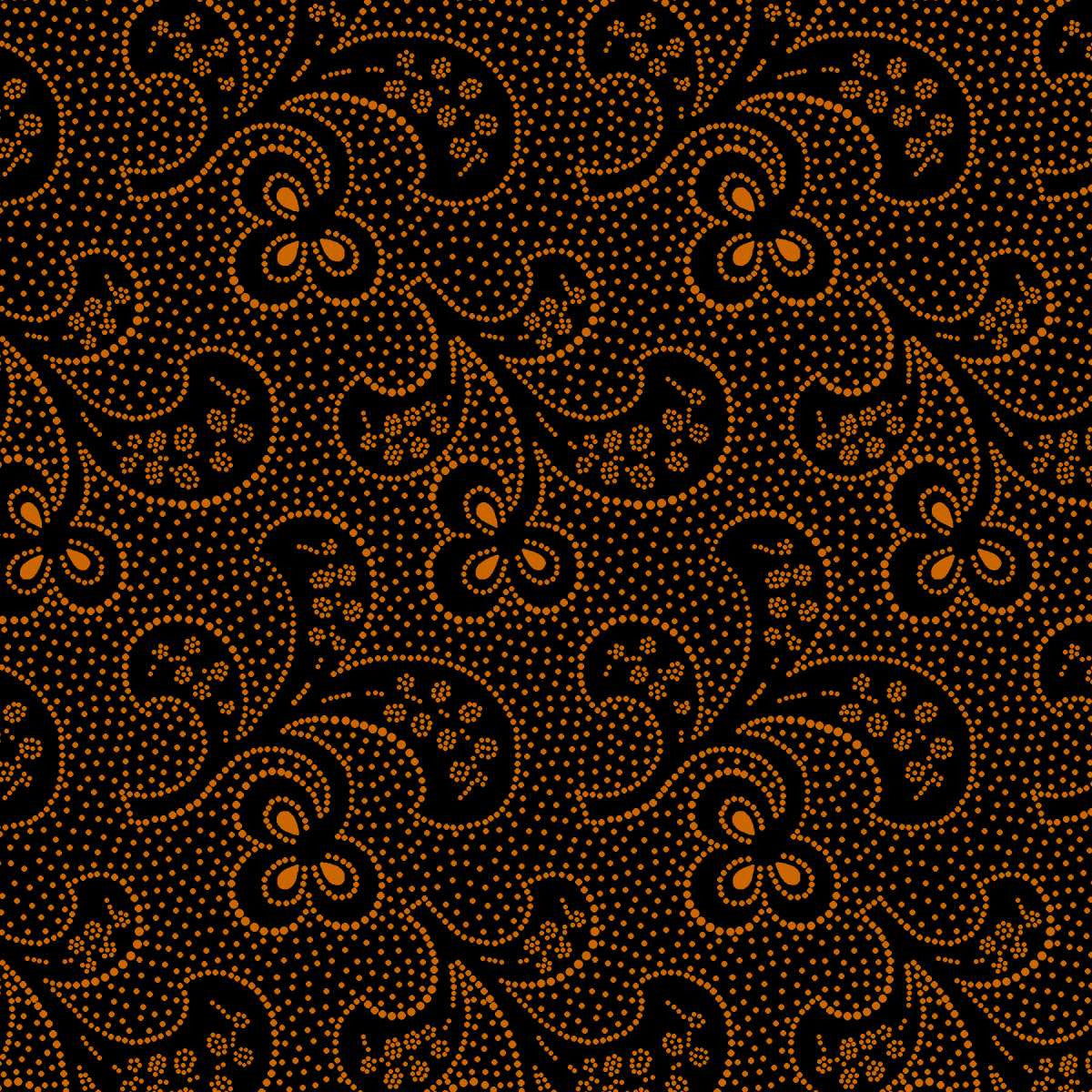Mr Moon || Abstract Leaves || Black