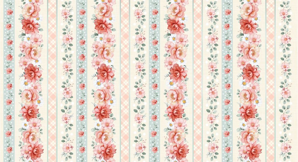 Til The Cows Come Home || Floral Stripes