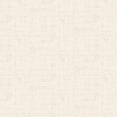 Linen Closet White Wash Stitched Star Texture