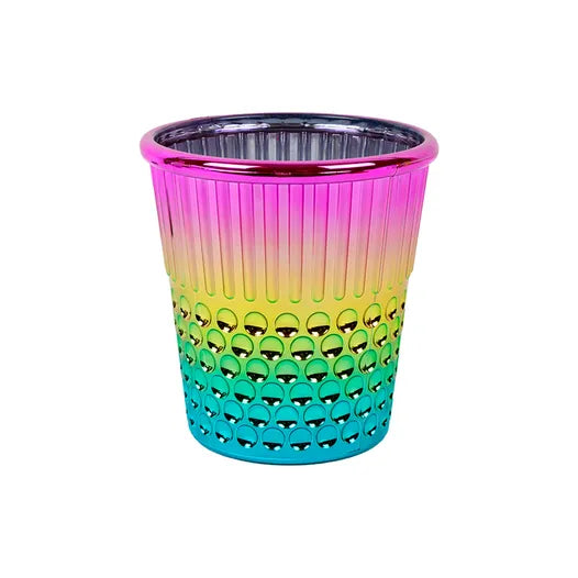 Plastic Rainbow Thimble Craft Container