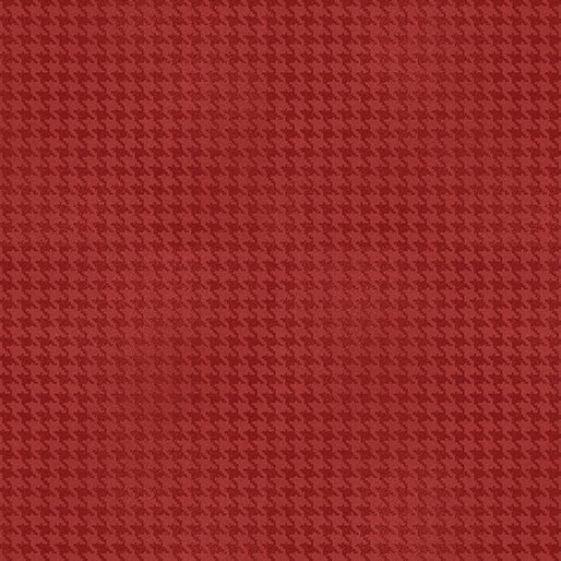 Blushed Houndstooth || Crimson