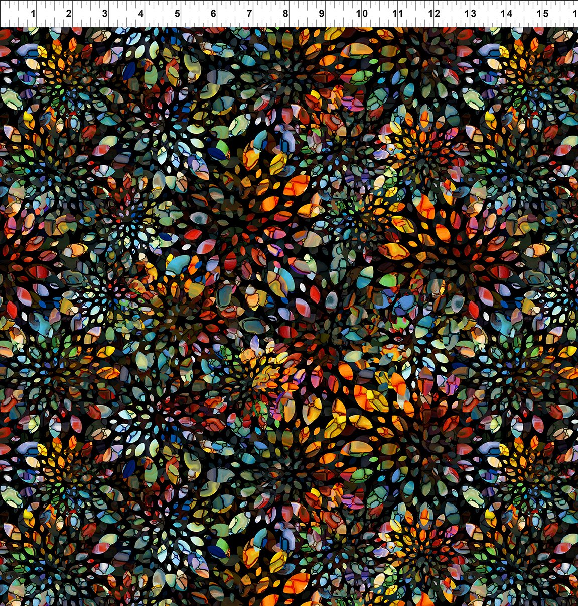 Dear Clara || Stained Glass Kaleidoscope || Black