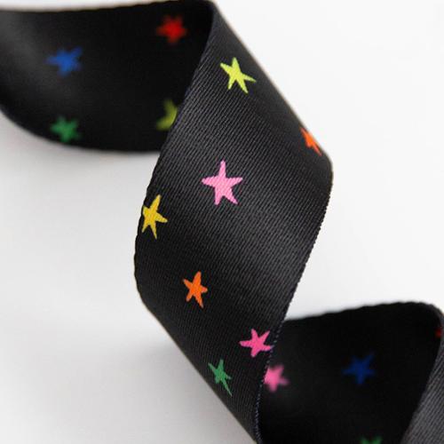 Webbing || Starry in Vivid Black || 1.5" || Stitch Supply