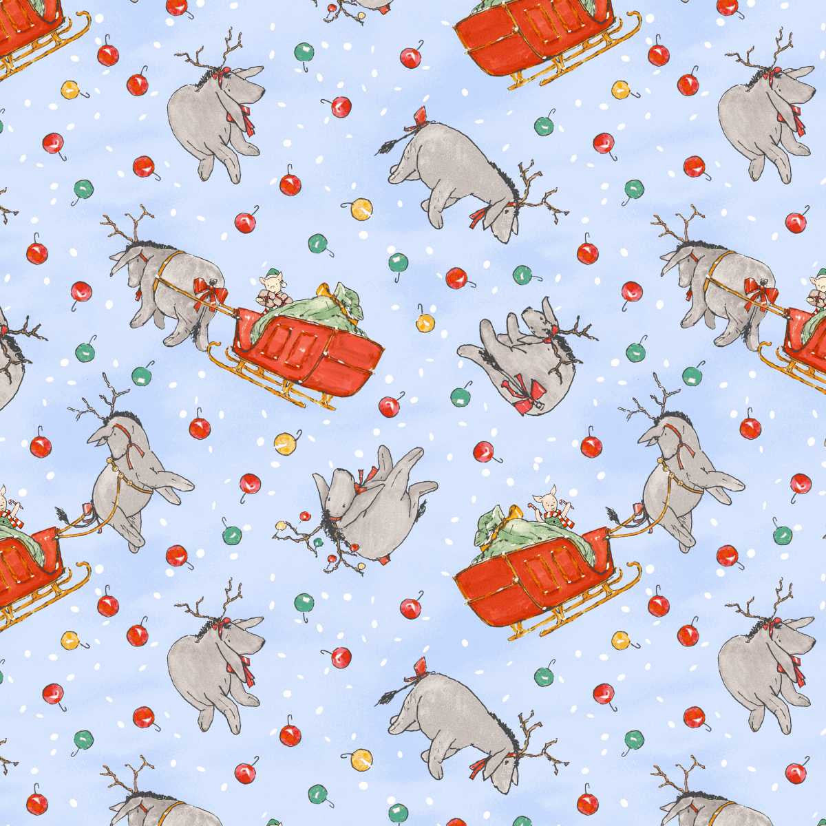 Christmas at Pooh Corner || Reindonkeys || Light Blue
