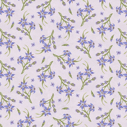 Lavender Garden 9877-57 Multi Tossed Star Flower