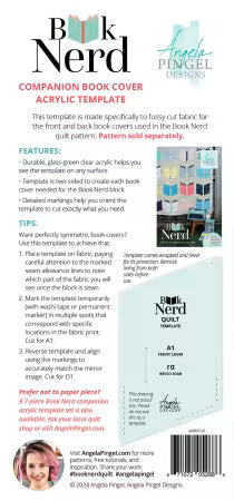 Book Nerd Companion || Book Cover Acrylic Template