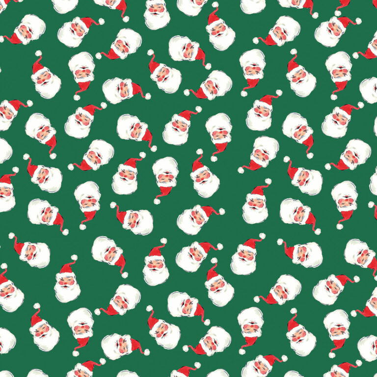 Merry Happy Christmas || Jolly Santa || Festive Green