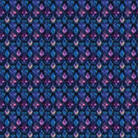 Looking Glass || Geo Diamond Floral || Blue