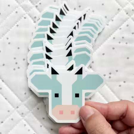 Annabelle Blue Stickers by Checker Dist.