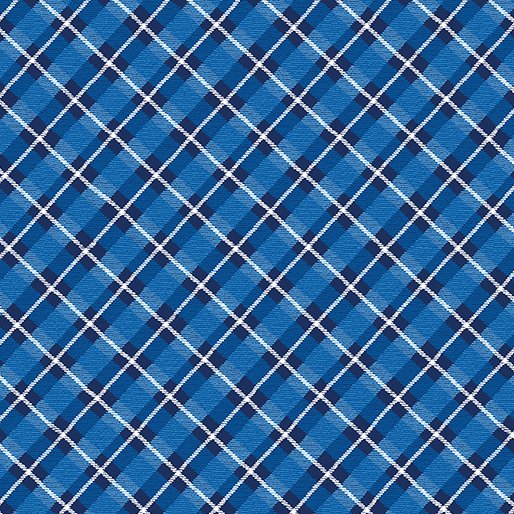 Winter Farmhouse Country Plaid Navy