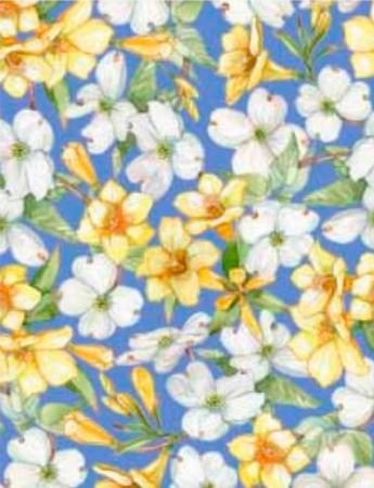 All Carolina Shop Hop Wedgewood Dogwood Floral