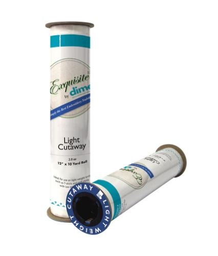 Light Weight (2.0 oz) Cutaway Embroidery Stabilizer 12 Inch x 10 Yards
