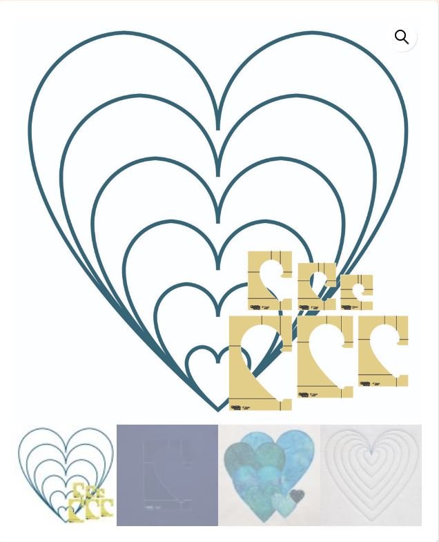 Westalee Design Heart Templates - HS (High Shank)