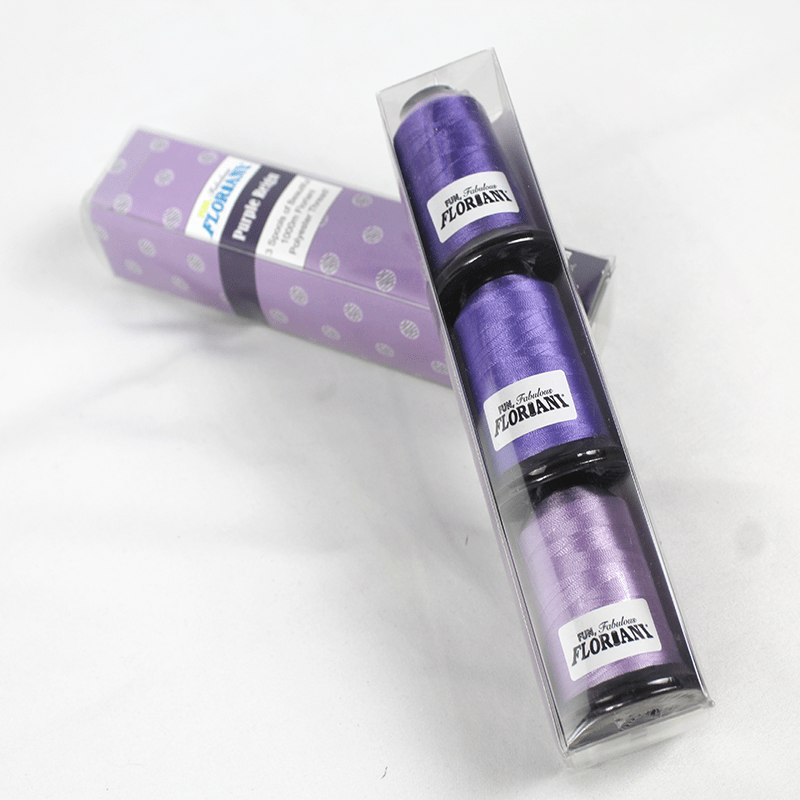 Floriani Thread || Purple Reign || 3 Spool Set
