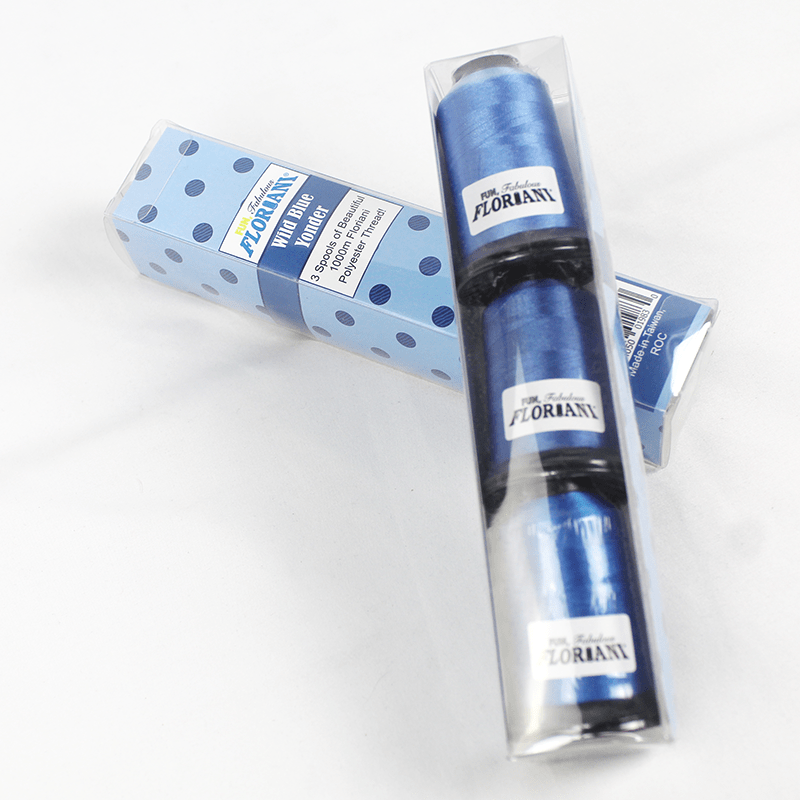 Floriani Thread || Wild Blue Yonder || 3 Spool Set