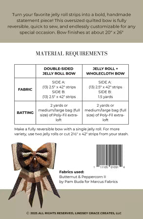 The Big Giant Quilted Jelly Roll Bow