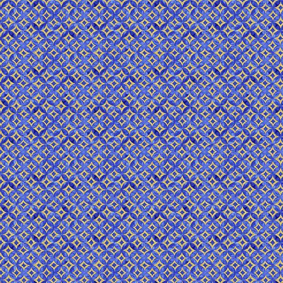 Moonlight || Asian Geo || Metallic || Blue