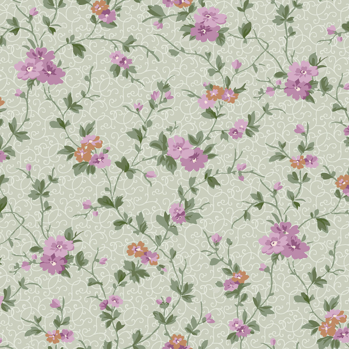 Courtland || Delicate Vine || Sage Green