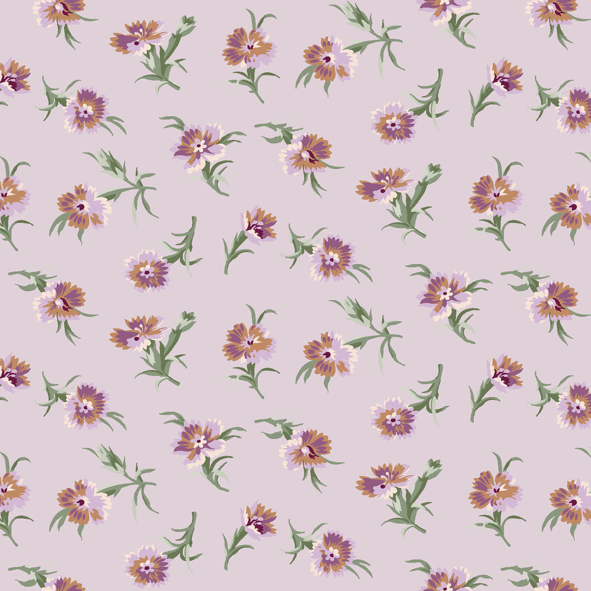 Courtland || Tossed Carnations || Soft Violet