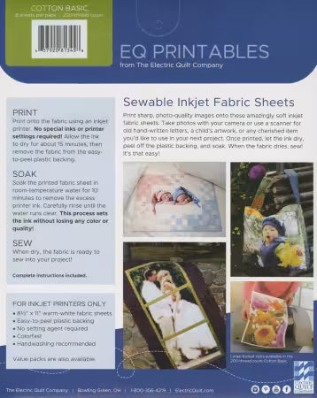 EQ Printables Inkjet Fabric Sheets
