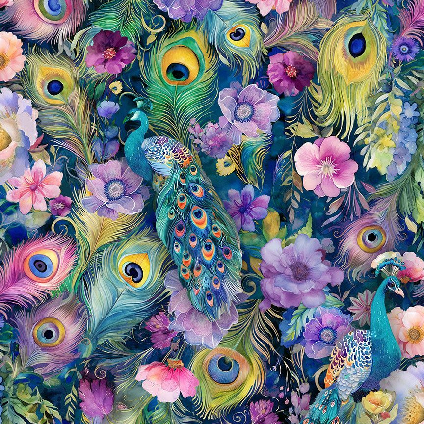 Wild Beauty || Peacock Peek-A-Boo || Floral