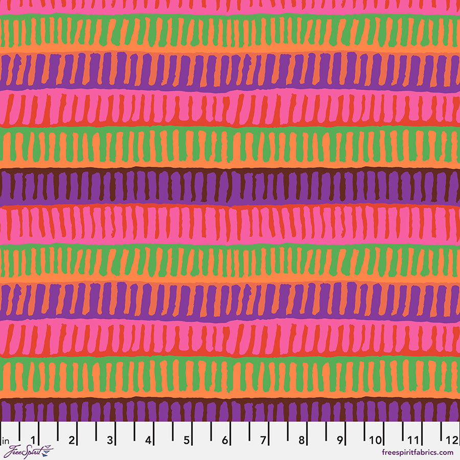Zipper Stripe - Red || Kaffe Fassett