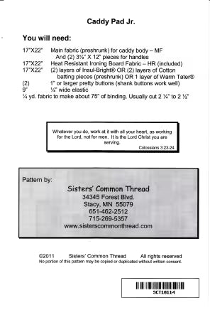 CADDY PAD IRON TOTE- JR