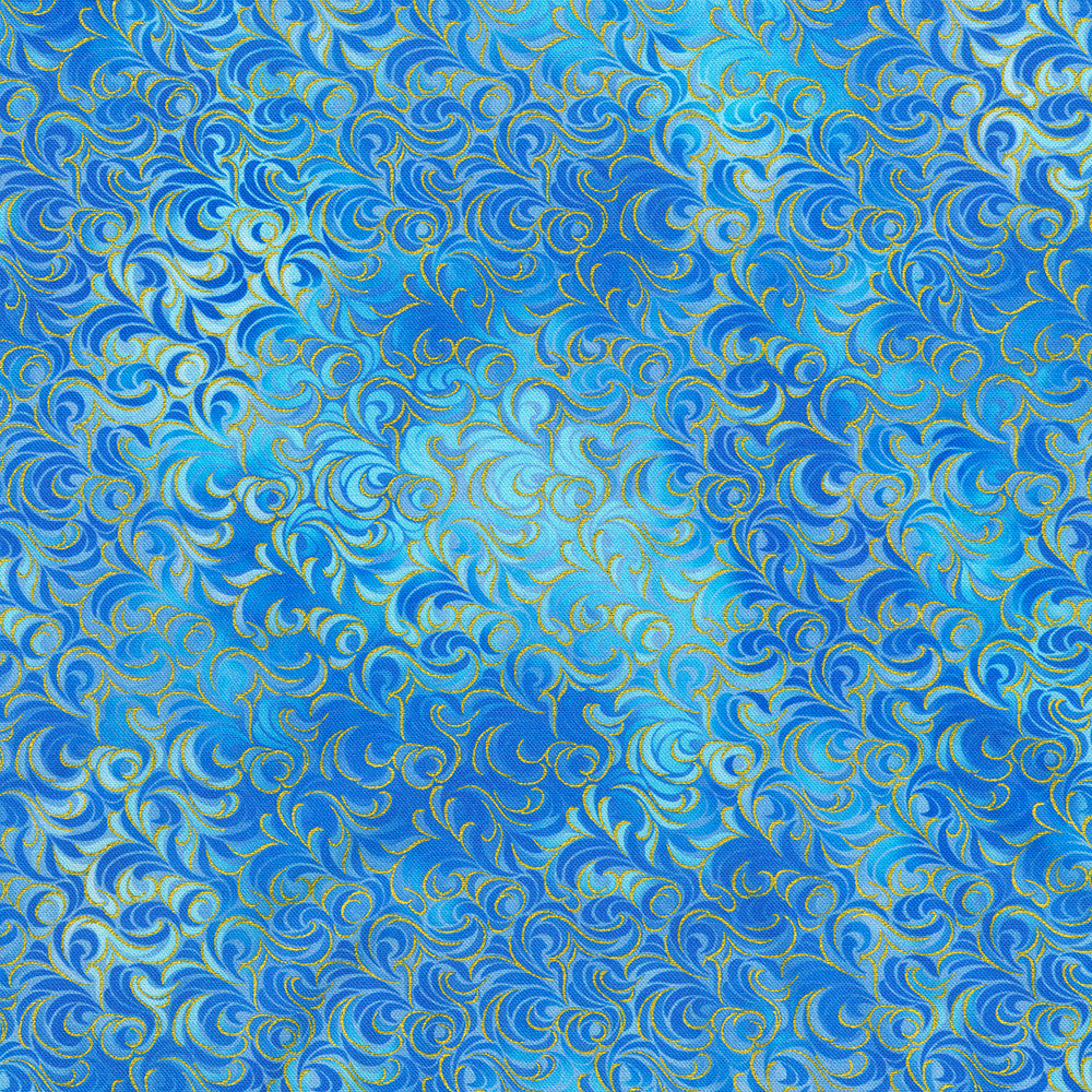 Swirls || Mixed Metallic's || Sky