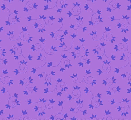 My Watercolor Garden Purple Scroll and Flower