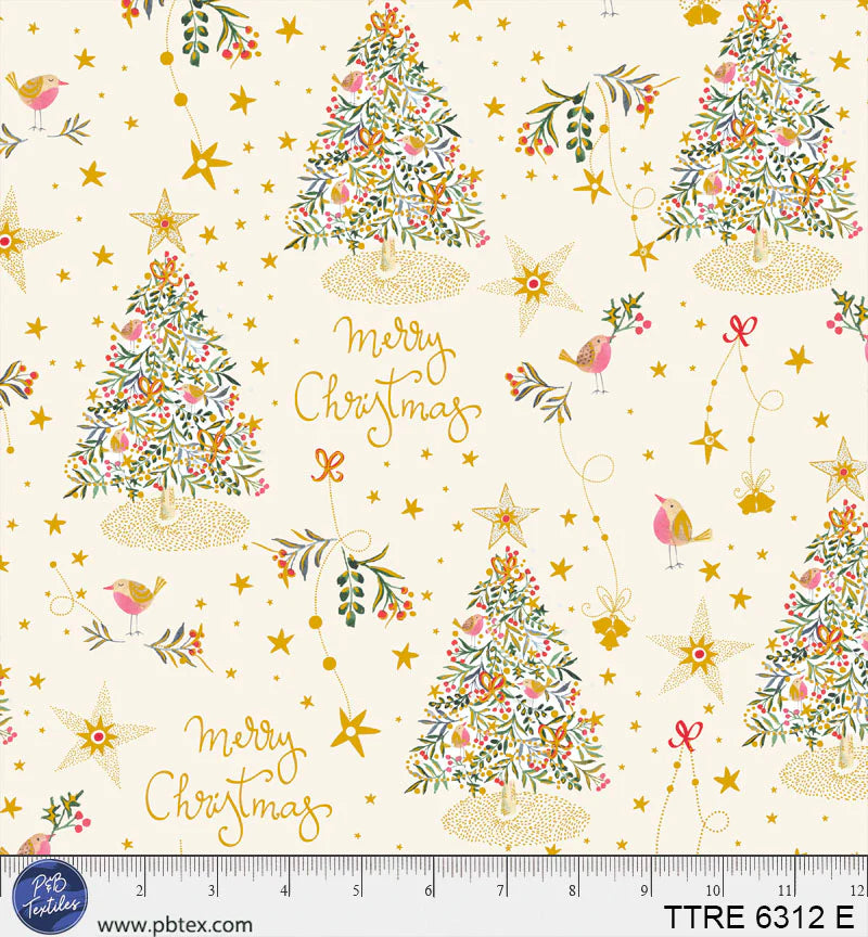 Turnowsky Treasures || Merry Christmas Trees Allover