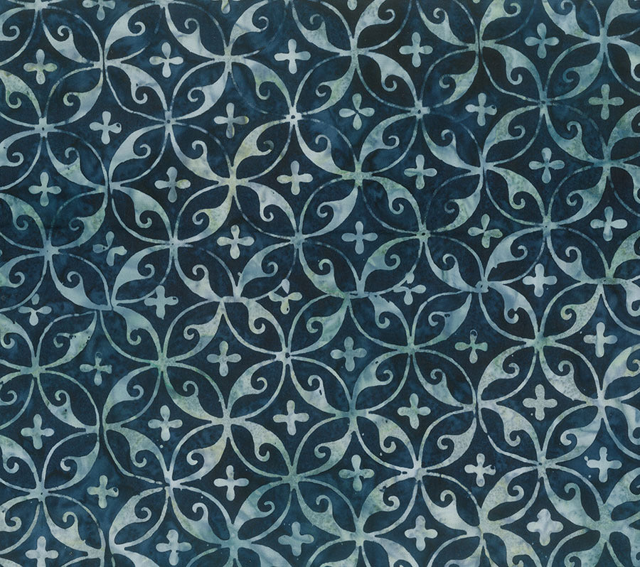 Tile Fusion Circle Swirl - Navy