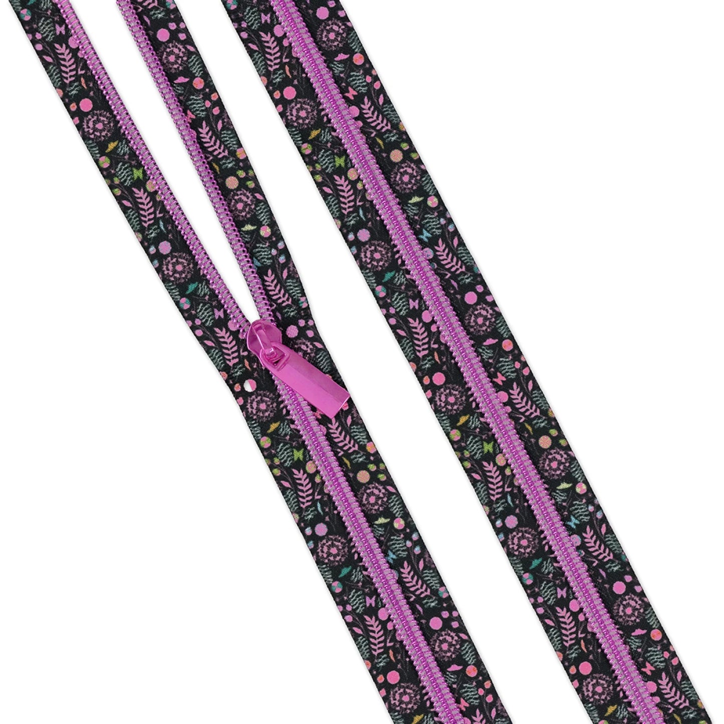 Tula Pink Prince Charming Deja Vu || 3 Yards of #5 Zippers || Dandelion