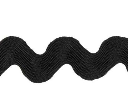 Ric Rac Jumbo - Black - 1-1/2"