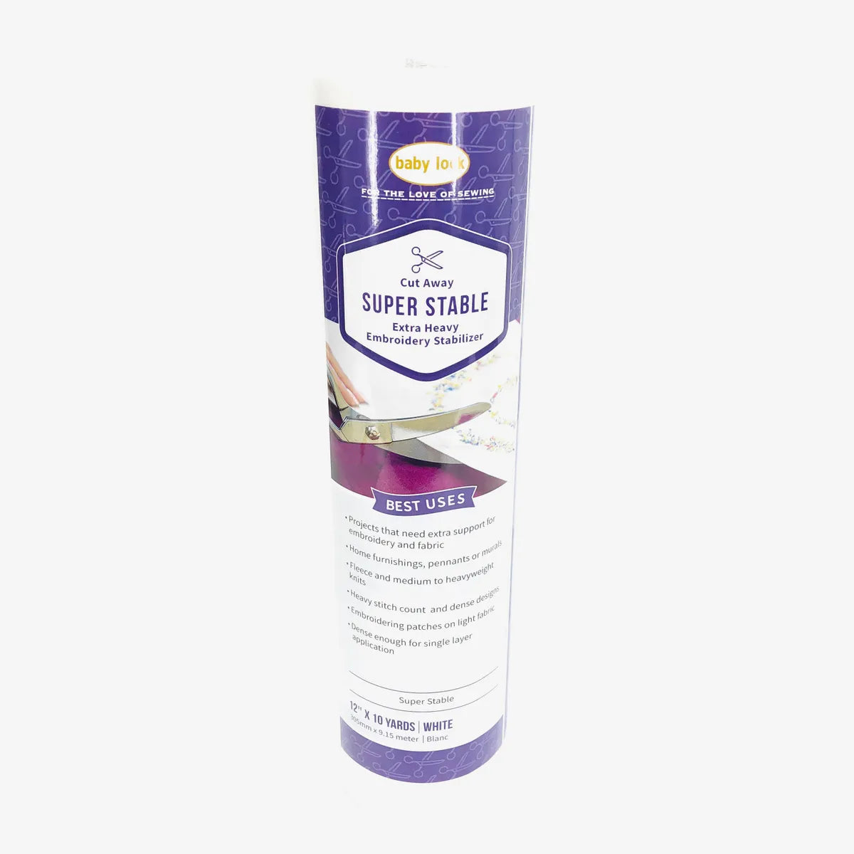 Babylock Super Stable (3 Oz.) Extra Heavy Cut Away 12" x 10 Yards