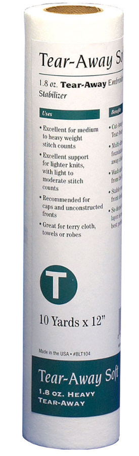 Babylock Heavy Tear-Away Soft Stabilizer (1.8 Oz.) 12" X 10 Yards