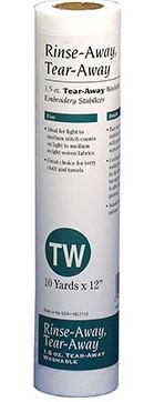 Babylock Rinse Away Tear Away (1.5 Oz) 12" x 10 Yards