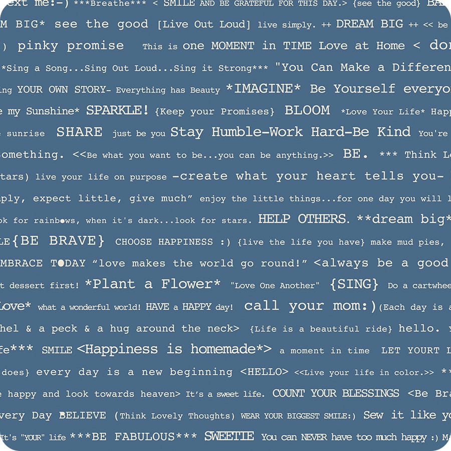 Denim & Daisy || Happy Text || Denim